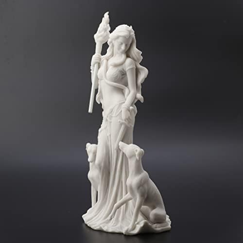 Veronese Design 13 38 Inch Hecate Statue Marble White 1
