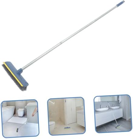 Effortless Cleaning Broom with Scraper for Kitchen and Bathroom