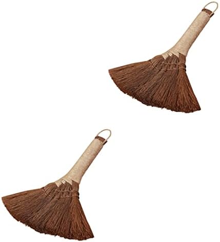 HOMOCONO 2pcs Lightweight Handheld Broom for Office Home Kitchen