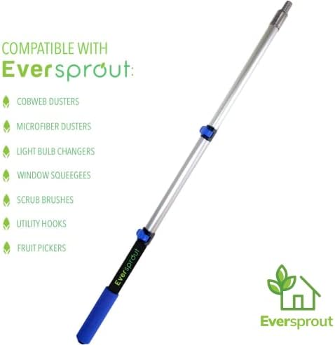 EVERSPROUT Telescopic Paint Roller Pole 15-3 Foot Flip-Tab Lock