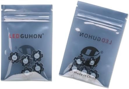 LEDGUHON Purple LED Chip Bulb 5PCS High Power COB Light Beads 1