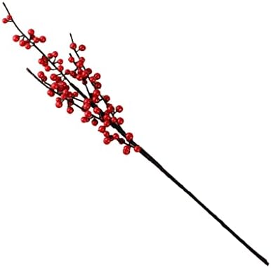 Artificial Red Holly Berries for Winter Decor and Festivals
