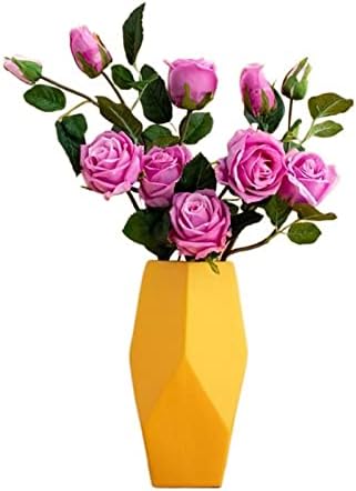 NDRFAWY Artificial Flowers with Vase Bouquet Set