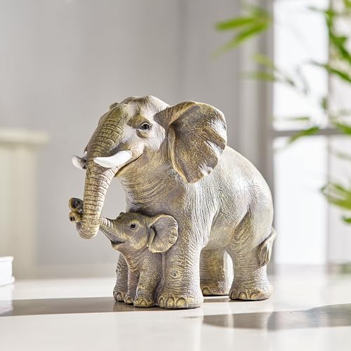 XGZY Elephant Statue Decor - Grey Indoor Figurine