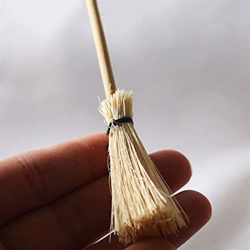 DDGURDH Hand Broom with Red Rope Straw Broom Ornament