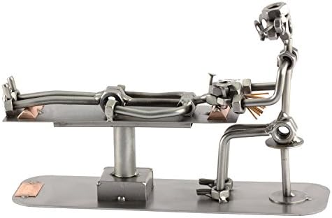 German Steel Nuts and Bolts Osteopath Sculpture Figurine