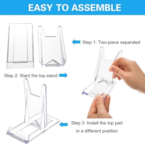 Frcctre 30 Pack Acrylic Easel Stand for Display