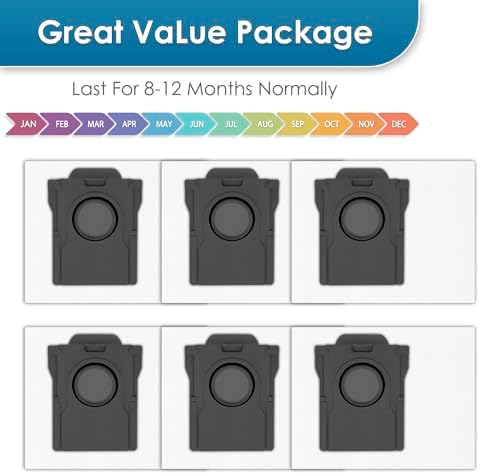 KEYKAO 6 Pack P50 Pro Ultra Dust Bags Replacement