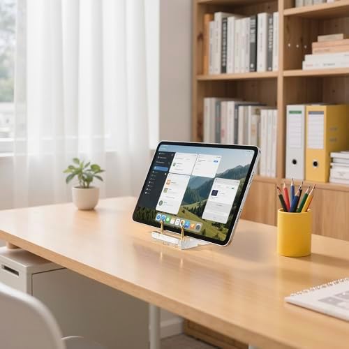 Acrylic Easel Display Stand - Gold-1P Adjustable Tilt 2cm Thick Base