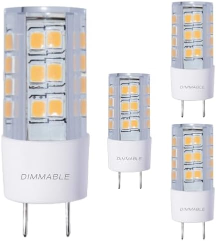 Diodesy Pack of 4 T6 LED Mini Bulbs for Chandeliers and Pendants