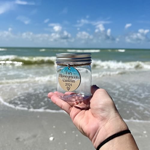 Plastic Seashell Keepsake Jar Personalized Wedding Gift
