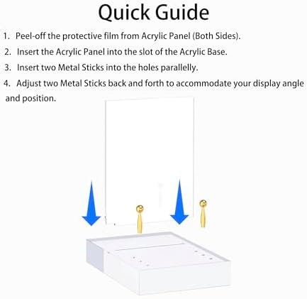 UoYeet Acrylic Easel Stand with Gold Hardware 1