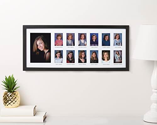Pearhead School Days Graduation Frame - 13 Photos K-12 Milestone Collage