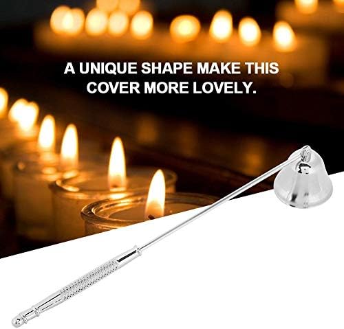 Yosoo ZJchao Candle Snuffer - Long Handle Stainless Steel Bell Shaped Candle Cover Tool