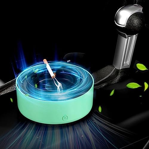 2 in 1 Ashtray with Air Purifier - Green