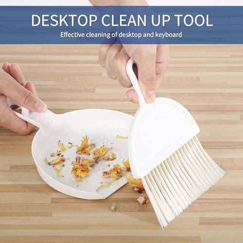 SUTINE Angle Broom with Dustpan Combo Set White