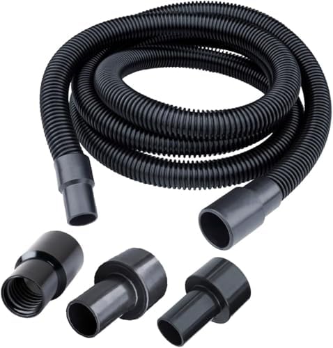 POWERTEC 70175 10 Ft Dust Collection Hose Kit with 5 Fittings 1