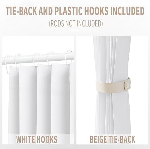 Vatge Door Curtains Folding 1 Panel White
