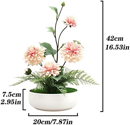 Artificial Peony Flowers 42cm Silk Bonsai Table Decoration