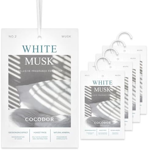 COCODOR White Musk Scented Sachets 5 Pack