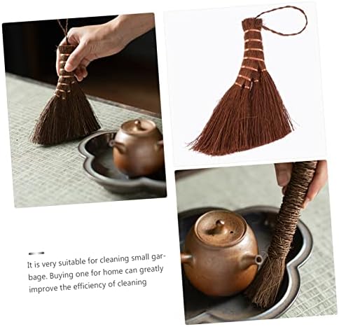 HAWILLOSCH Mini Palm Broom for Home Cleaning