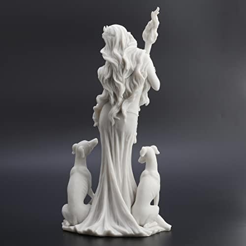 Veronese Design 13 38 Inch Hecate Statue Marble White 1