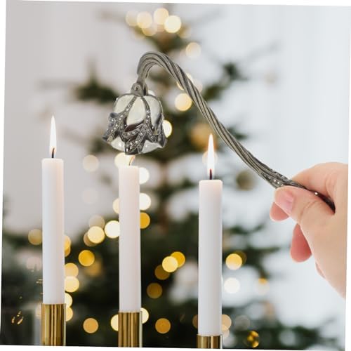 PRETYZOOM Vintage Rhinestone Tulip Candle Snuffer Tool