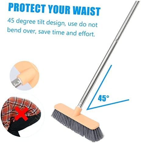 SOESFOUFU Multi-Purpose Stiff Bristles Cleaning Brush with Long Handle