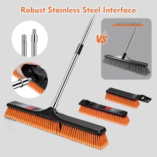 Gadhra 24 Push Broom Heavy Duty with 57 Handle