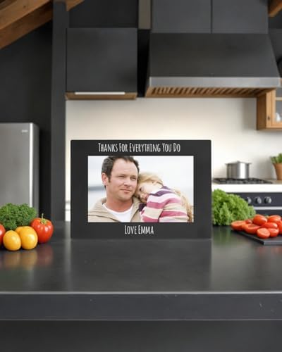 Personalized Engraved 4x6-Inch Aluminum Photo Frame