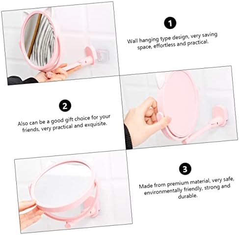 DOITOOL Cute Portable Travel Mirror Wall-Mounted Makeup Mirror