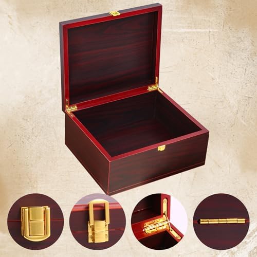 Heart Tree Wooden Keepsake Box - Large Red 1
