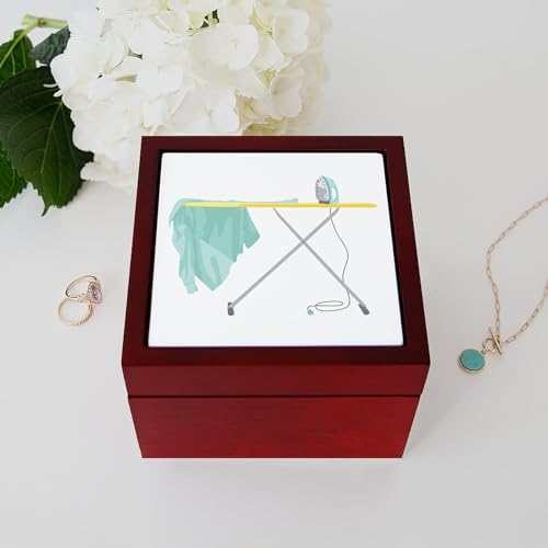 CafePress Memory Keepsake Jewelry Box 5x5x375
