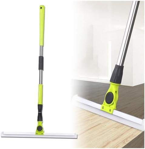 Silicone Broom with 51cm Handle for Smooth Floors and Windows