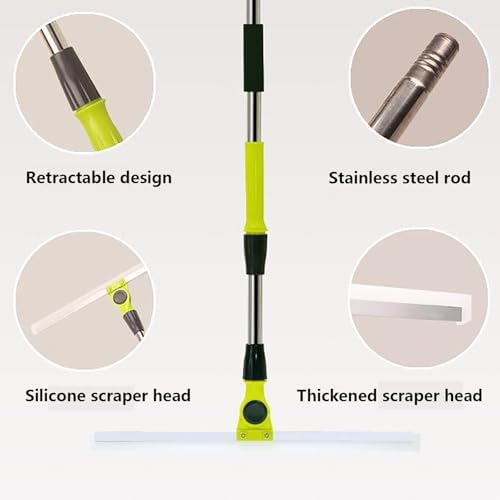 Magic Broom Sweeper with 51 Long Handle Squeegee 1