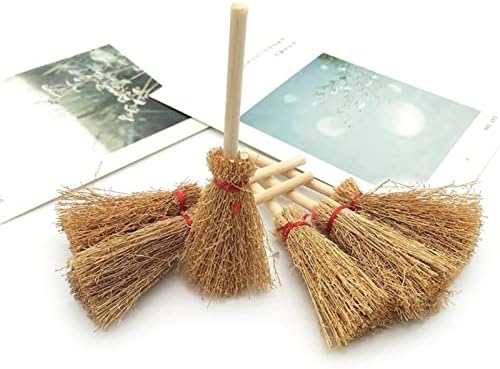 DDGURDH 12pcs Mini Hand Brooms with Red Rope