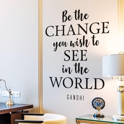 My Vinyl Story - Be The Change Wall Decal 17x24 Black