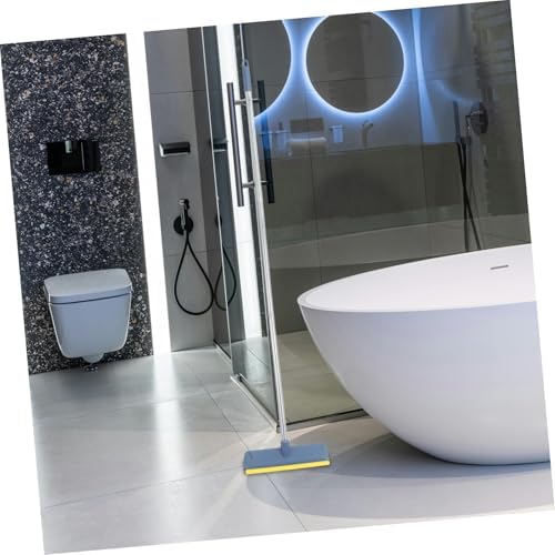 Effortless Cleaning Broom with Scraper for Kitchen and Bathroom