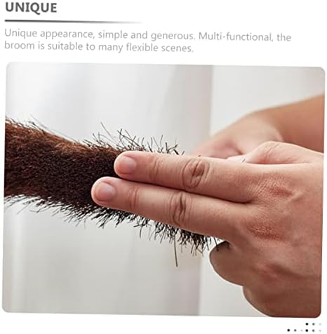 HOMOCONO Dusty Broom Natural Hand Broom for Home and Office