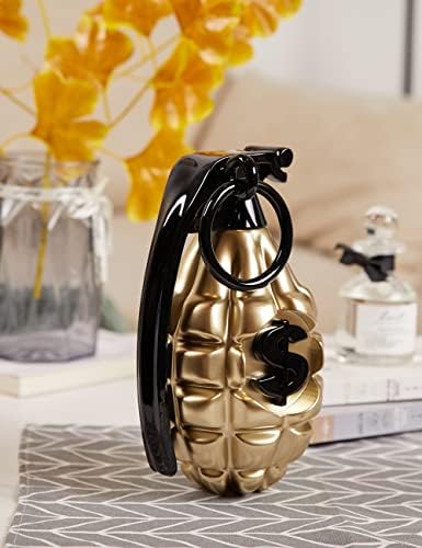 NENBOLEC Grenade Decor Statue Modern Polyresin 10 Inch