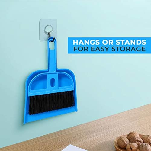 Mini Broom and Dustpan Set - Blue Broom