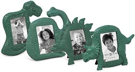 Isaac Jacobs Resin Dinosaur Frame - Brontosaurus Green
