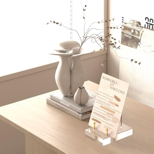 UoYeet Acrylic Easel Stand with Gold Hardware 1