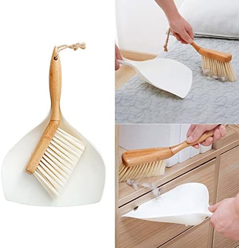 DDGURDH Hand Broom and Dustpan Set Portable Soft Bristles