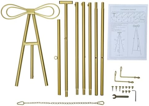 Baoz Gold Metal Easel Stand 3 Tier Display Stand