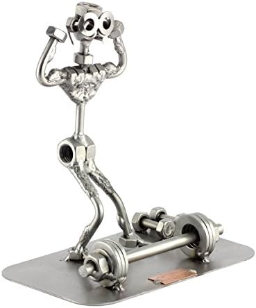 Strong Man Sculpture Nuts and Bolts Handmade Ornament