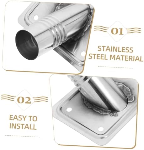 5pcs Stainless Steel Threaded Tips for 1-Inch Extendable Pole
