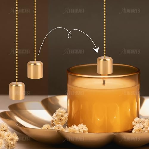 AUEAR 4 Pack Candle Snuffer Lamp Shade Extinguisher with Chain 1