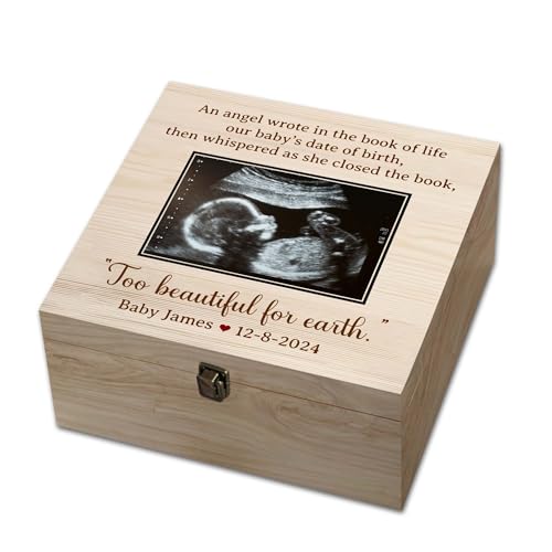 Personalized Baby Loss Memory Box with Name and Ultrasound