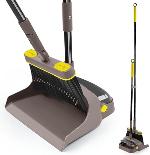 JEHONN Angle Broom with Dustpan Combo Set